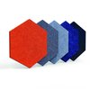 Luxor RECLAIM Stick-On Decorative Acoustic Panels - Light Blue, PK 6 RCLMHEX005